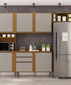 Cozinha 4 Peças Pérola Cinamomo/Off White – SALLÊTO