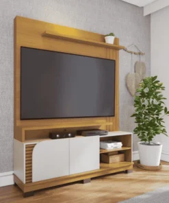 Home 1,50m Jurerê Naturale/Off White Matte para TV até 65" - Colibri